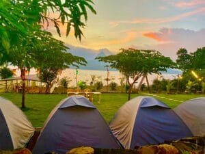 pawna lake camping view